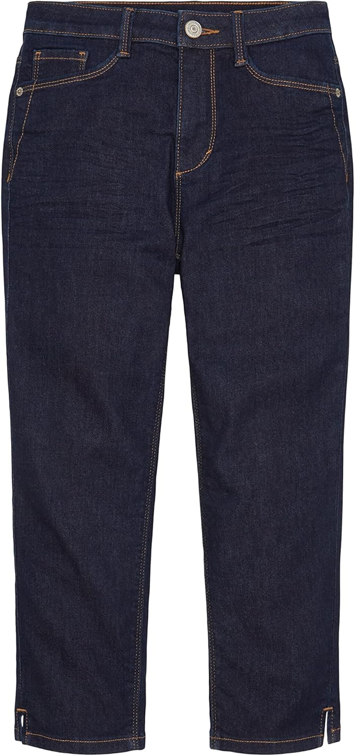 TOM TAILOR Damen Kate Capri Jeans, 10138 - Rinsed Blue Denim