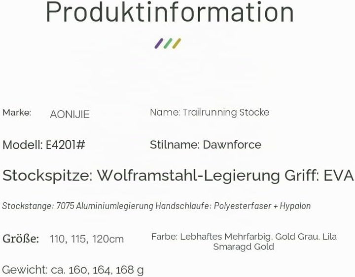 AONIJIE 2-Pack Faltbar Z-Wanderstöcken ultrakompakt Trekkingstöcke für Trekking, Wanderungen, Reisen