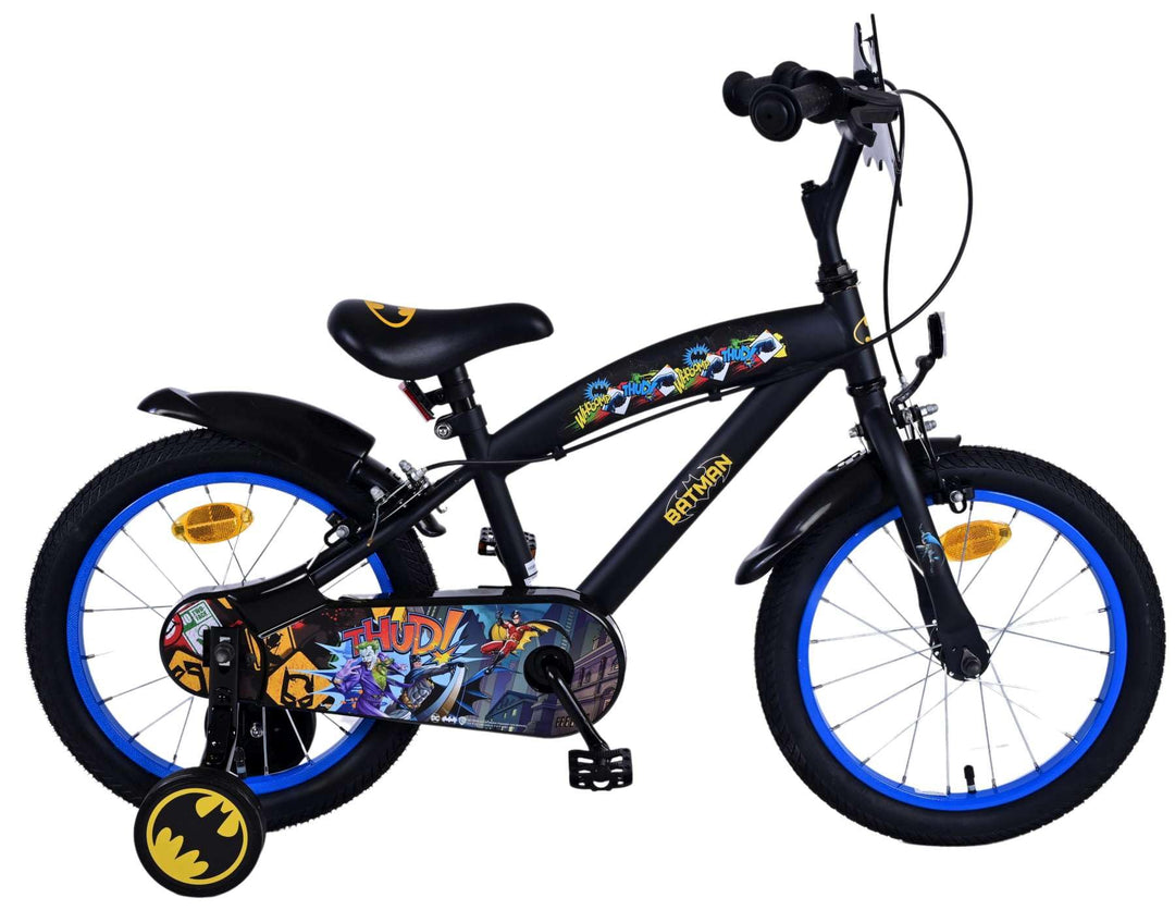 Volare Batman 16 Zoll Kinderfahrrad schwarz - Sicherheit, Komfort und Spass in einem!