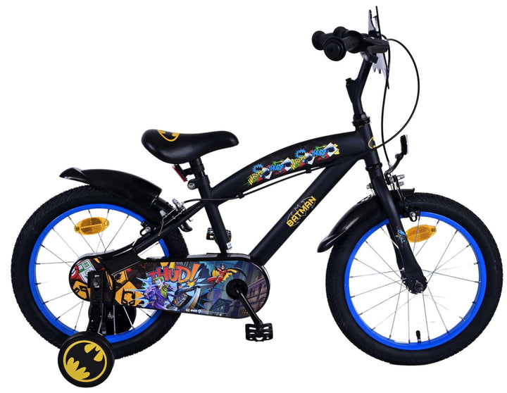Volare Batman 16 Zoll Kinderfahrrad schwarz - Sicherheit, Komfort und Spass in einem!