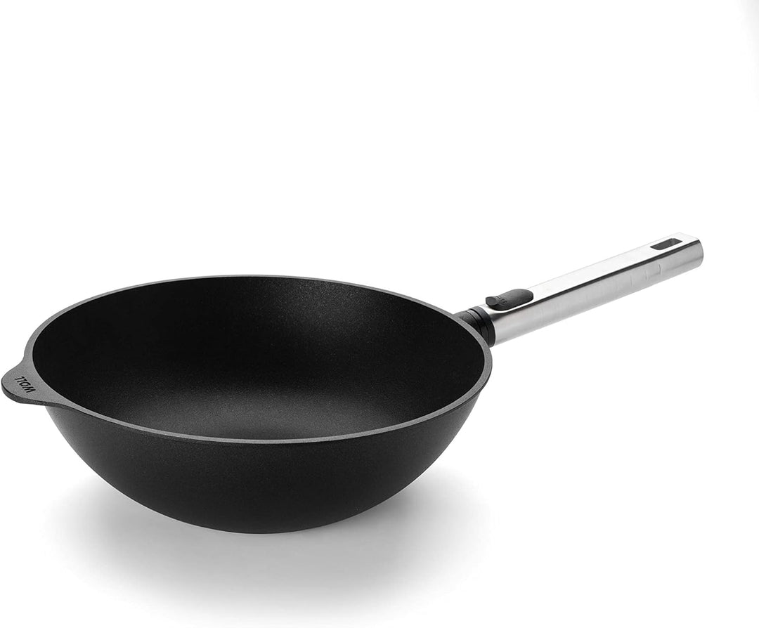 Woll Diamond Logic XR Pro Wok- und Rührpfanne mit Edelstahlstiel - Induktiv -, Ø 24 cm, 9 cm hoch, m