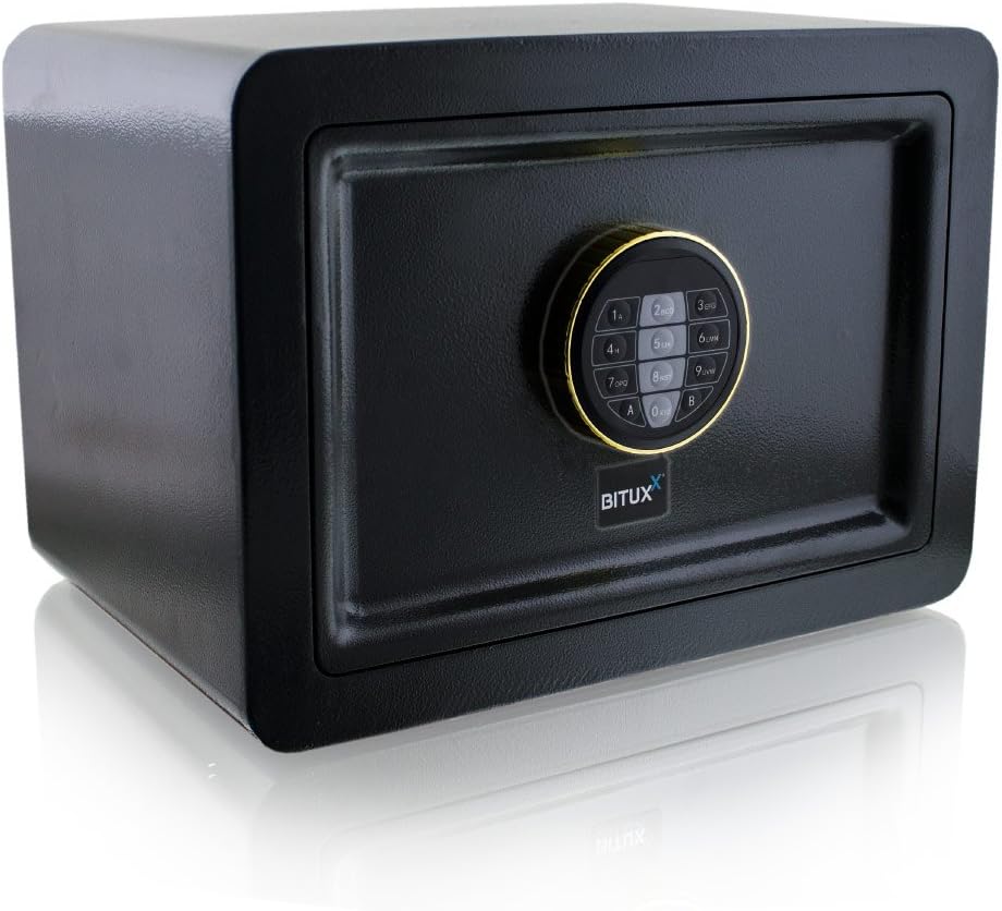 BITUXX® Design Safe Tresor elektronisch Minisafe Wandtresor Wandsafe Schranktresor Geldschrank Möbel