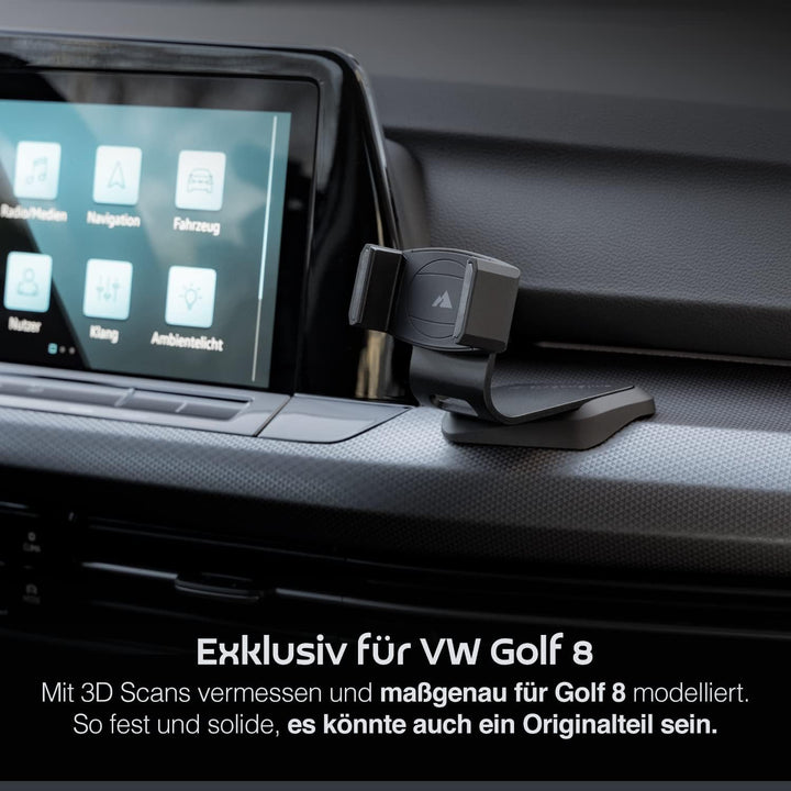 BLACKMOUNT® Premium Handyhalterung FÜR VW Golf 8 - Der Beste Handyhalter speziell für Dein Auto Mode