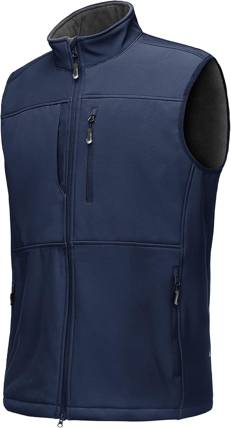 33,000ft Weste Herren Outdoor Wasserdichte Softshell Ärmellose Jacke Bodywarmer Fleece Weste Full Zi