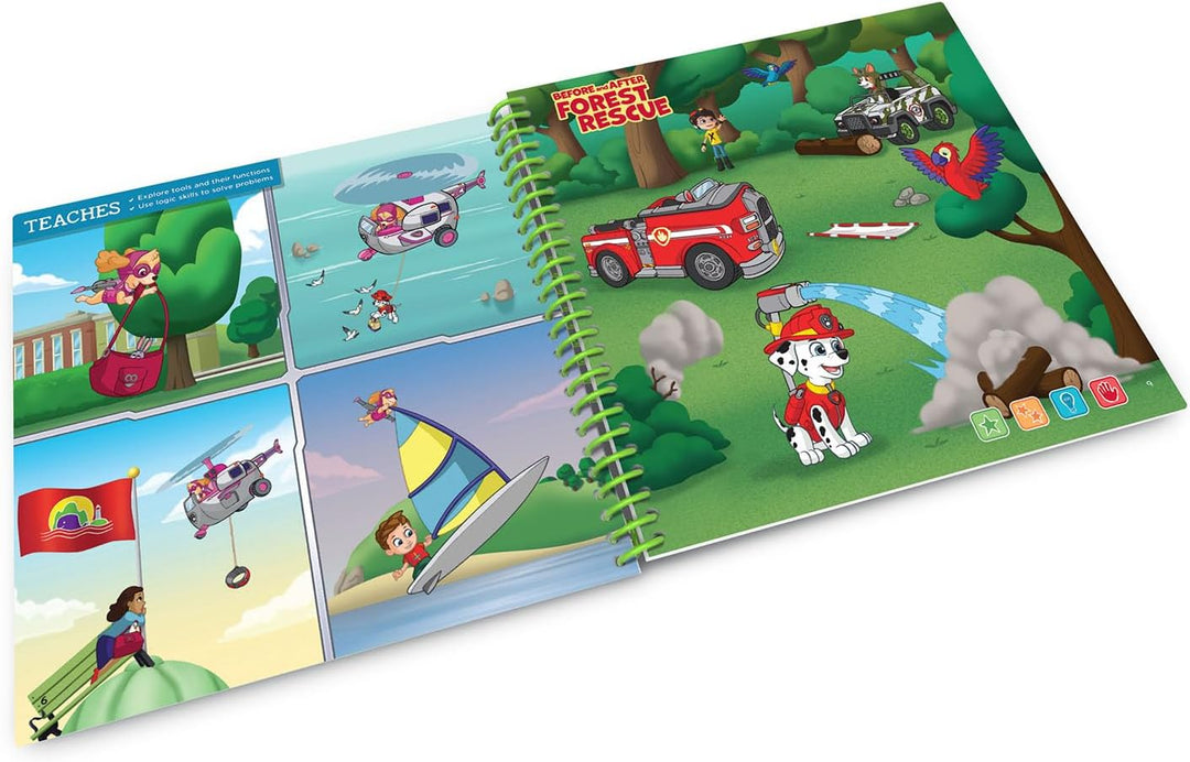 Leapfrog LeapStart Paw Patrol Activity Book Blau/Lila Level 2 3D, Blau/Lila Level 2 3D