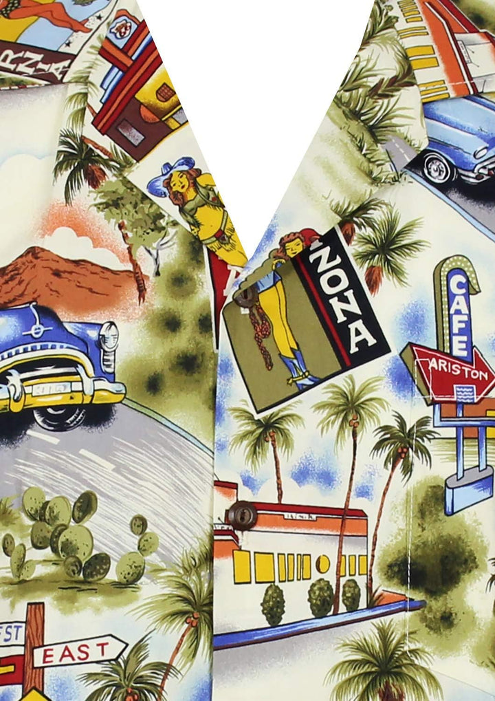 P.L.A. Pacific Legend | Original Hawaiianisches Hemd | Herren | S - 4XL | Kurzarm | Fronttasche | Ha