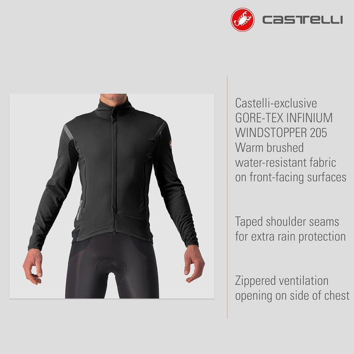 CASTELLI Herren Perfetto Ros 2 Jacket Jacket XS LIGHT BLACK/BLACK REFLEX, XS LIGHT BLACK/BLACK REFLE