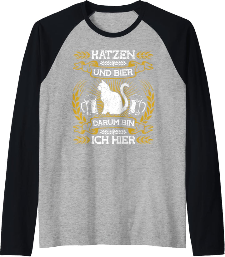 Katze Hauskatze Haustier - Bier Mietzekatze Katze Raglan