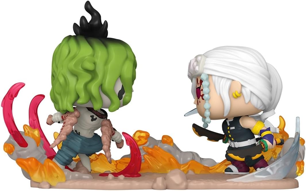 Funko Pop! Moments: DS - Tengen Uzui Vs Gyutaro - Demon Slayer - Vinyl-Sammelfigur - Geschenkidee -