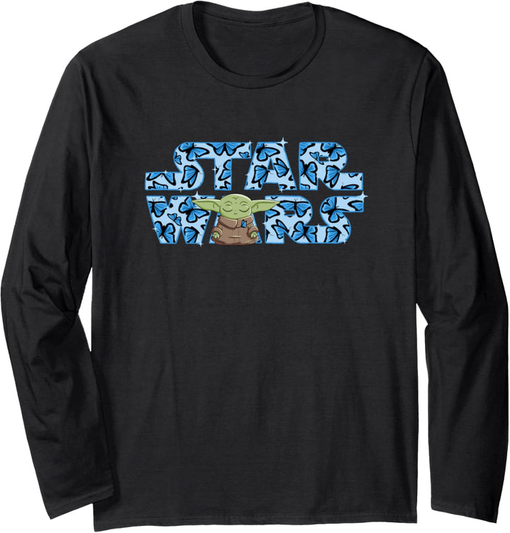 Star Wars The Mandalorian Butterfly Logo with the Child Langarmshirt