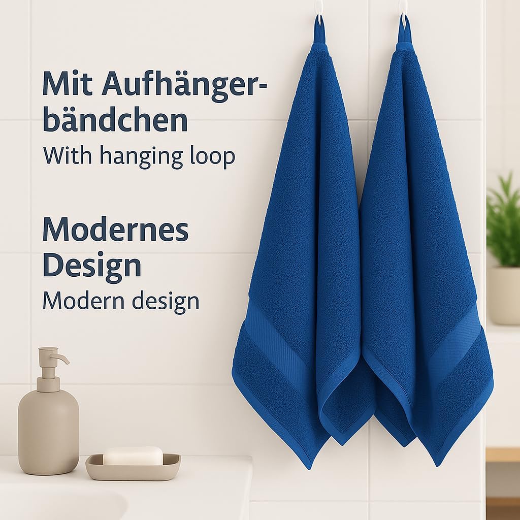 Betz Handtuch 6er Pack Handtücher Set Palermo Grösse 50x100 cm 100% Baumwolle - gut trocknend, leich