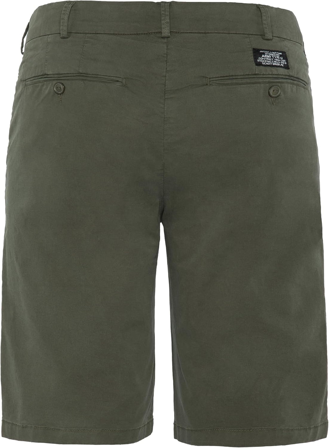 Schott NYC Herren Klassische Shorts 38 Dark Khaki, 38 Dark Khaki