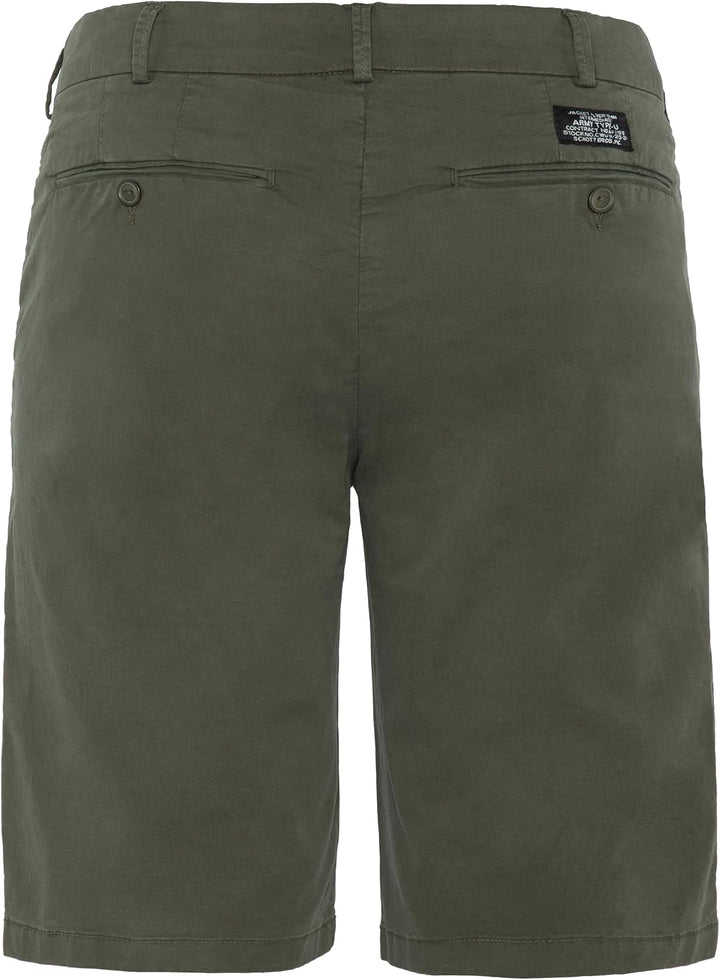 Schott NYC Herren Klassische Shorts 38 Dark Khaki, 38 Dark Khaki