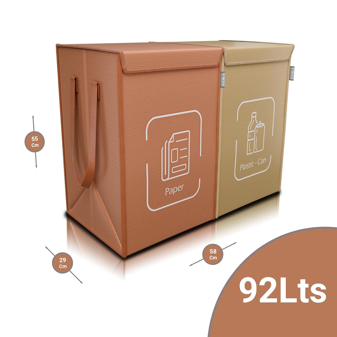 NYIKA Recycling System - Altglas Sammelbehälter - Pfandflaschen Aufbewahrung - Leergut Sammelbehälte