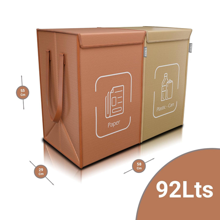 NYIKA Recycling System - Altglas Sammelbehälter - Pfandflaschen Aufbewahrung - Leergut Sammelbehälte
