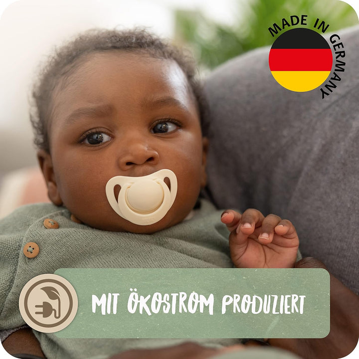 NUK for Nature Babyschnuller | aus nachhaltigem Silikon | kiefergerechte Form | BPA-frei | 18-36 Mon