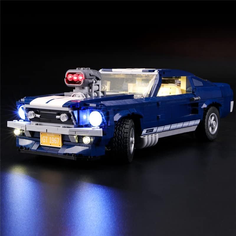 GEAMENT Verbesserte Version Blocks LED Licht-Set für Creator Expert Ford Mustang Car Building Model