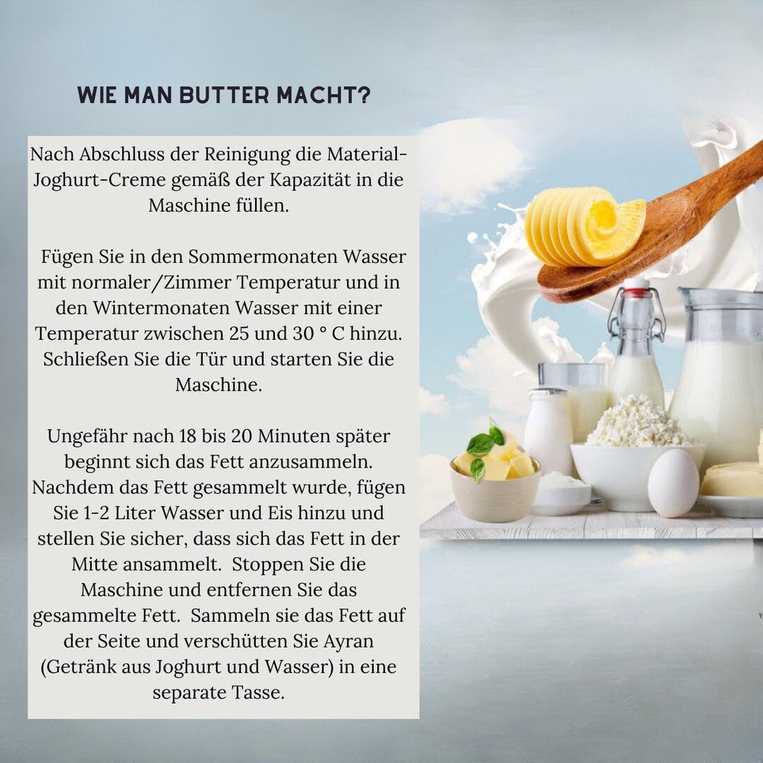Buttermaschine, Buttermilchmaschine Elektrisch, Ayran, Yayik (20 lt.), 20 lt.