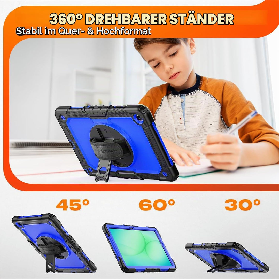 SEYMAC stock Hülle für Samsung Galaxy Tab A11+ Plus/A9+ Plus 11 Zoll 2025/2023, Stossfeste Hülle mit