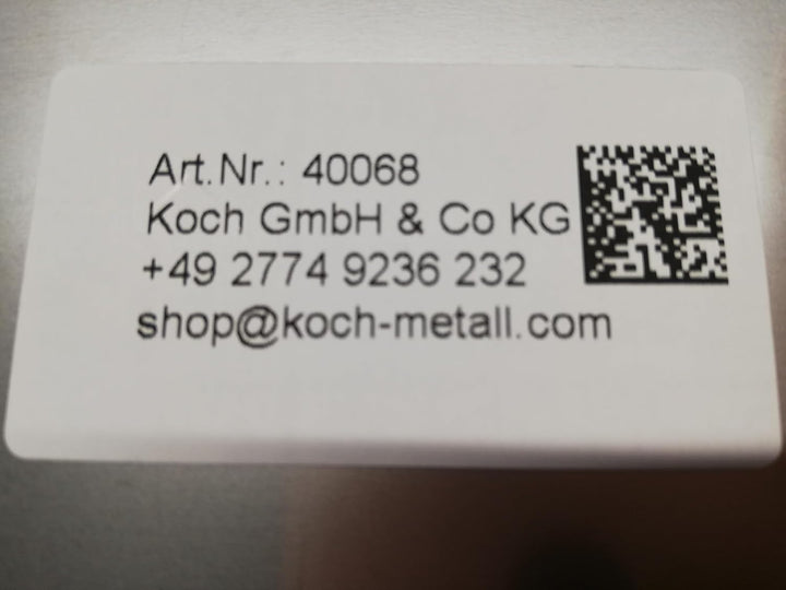 KOCH #68 Edelstahl Schneidebrett satinierte Oberfläche 50 x 40cm MIT hinterer Kantung - Hygiene Arbe