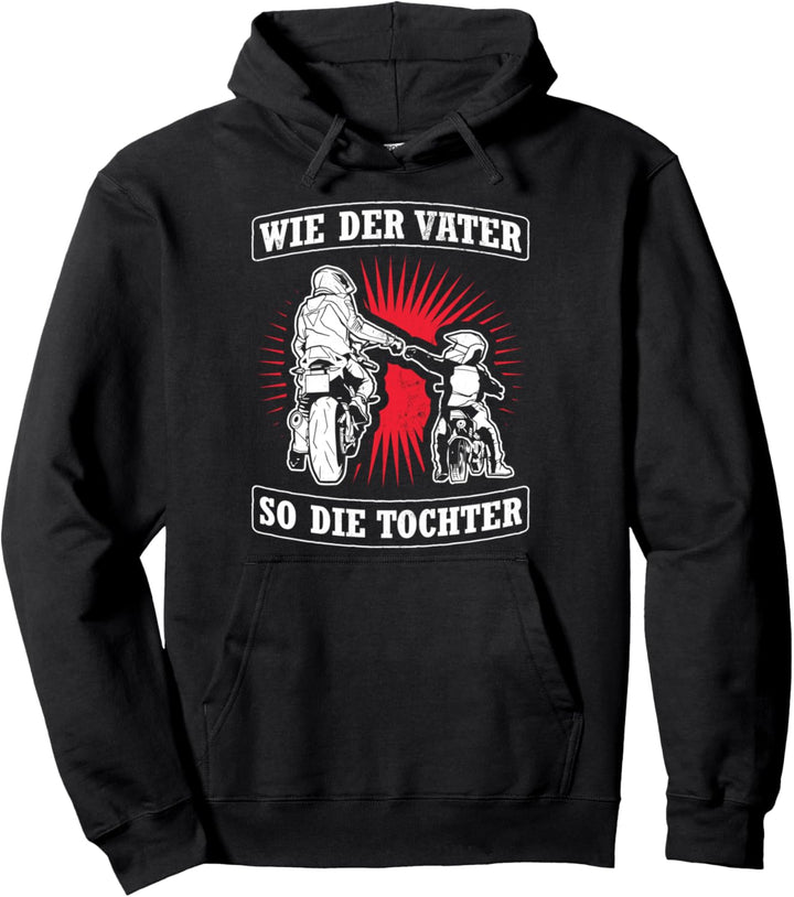 Wie Der Vater So Die Tochter Familie Motorradfahrer Motorrad Pullover Hoodie