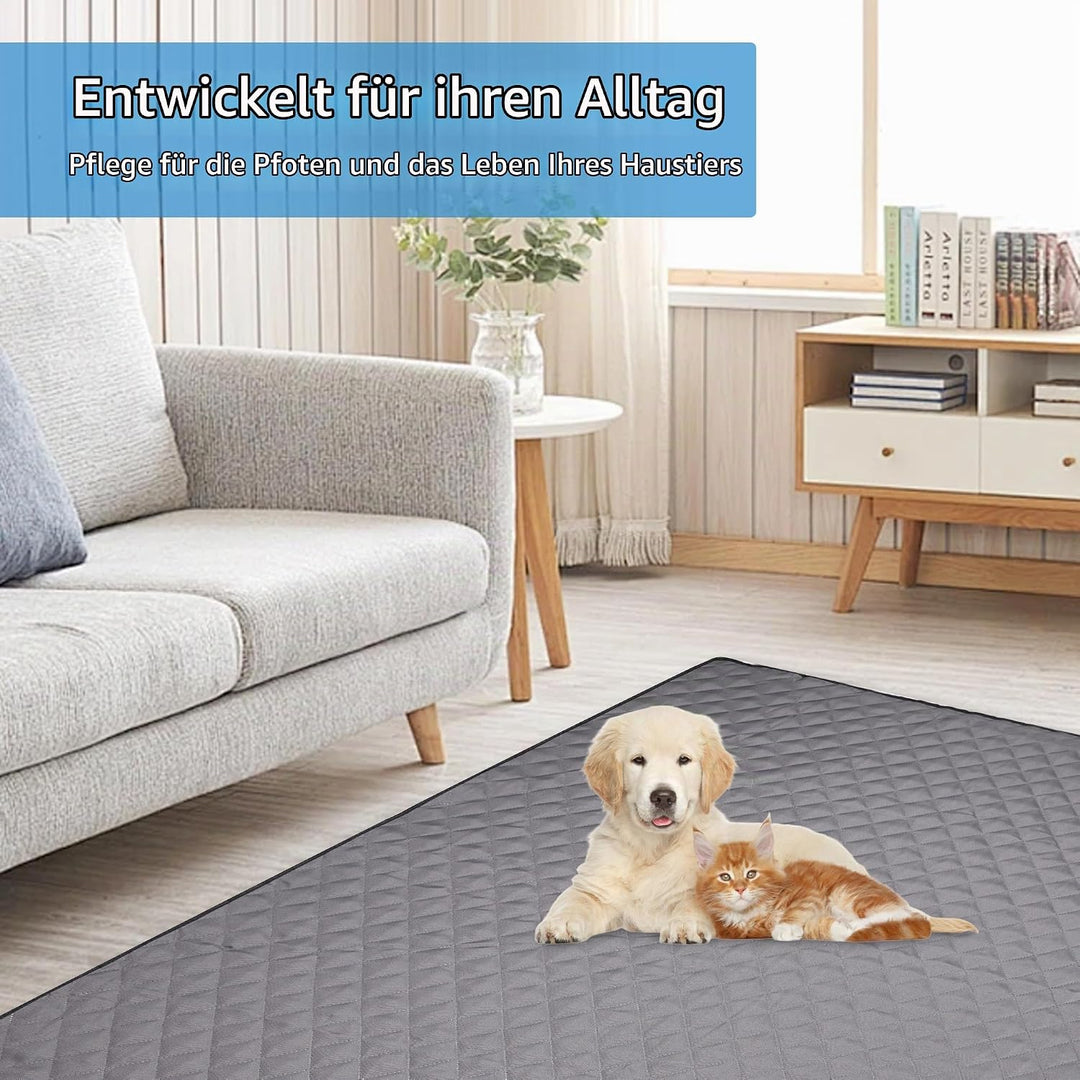 Wiederverwendbare Trainingsunterlage für Hunde, 143 x 143cm, Waschbare Welpenunterlage, Wasserdichte