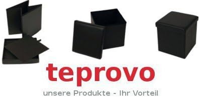 Sitzbank Aufbewahrungsbox 76x38x38 faltbar weiss 76x38x38 Weiss, 76x38x38 Weiss