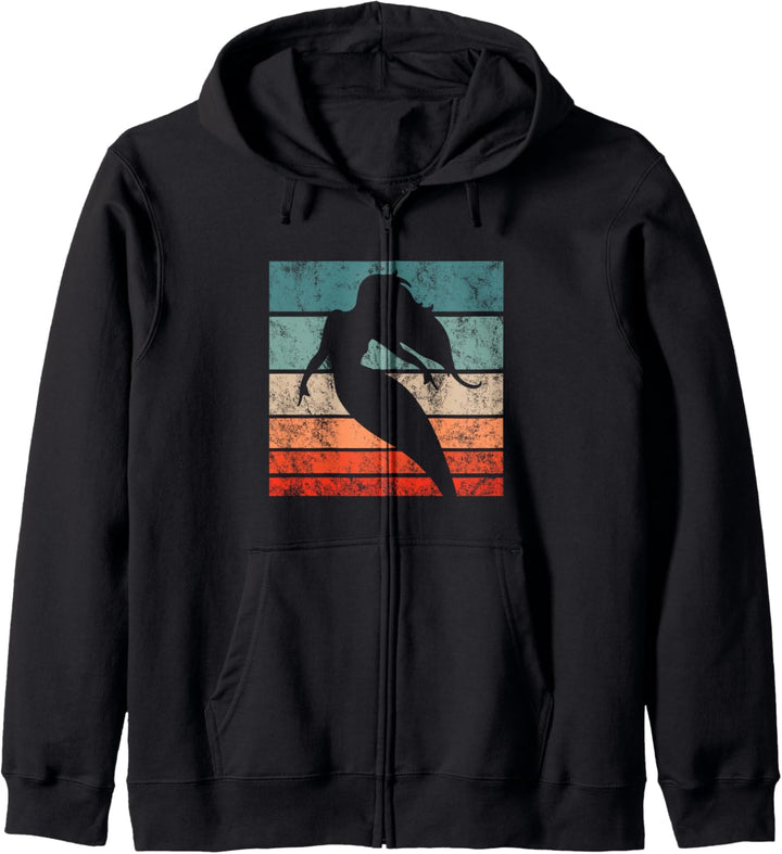 Meerjungfrau Retro Style Vintage Kapuzenjacke