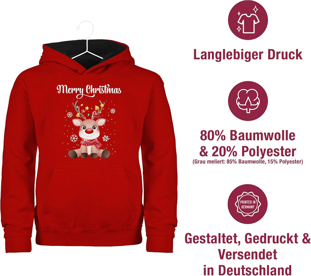 Shirtracer - Pullover Kinder Hoodie Jungen Mädchen - Weihnachten Geschenke - Merry Christmas - süsse