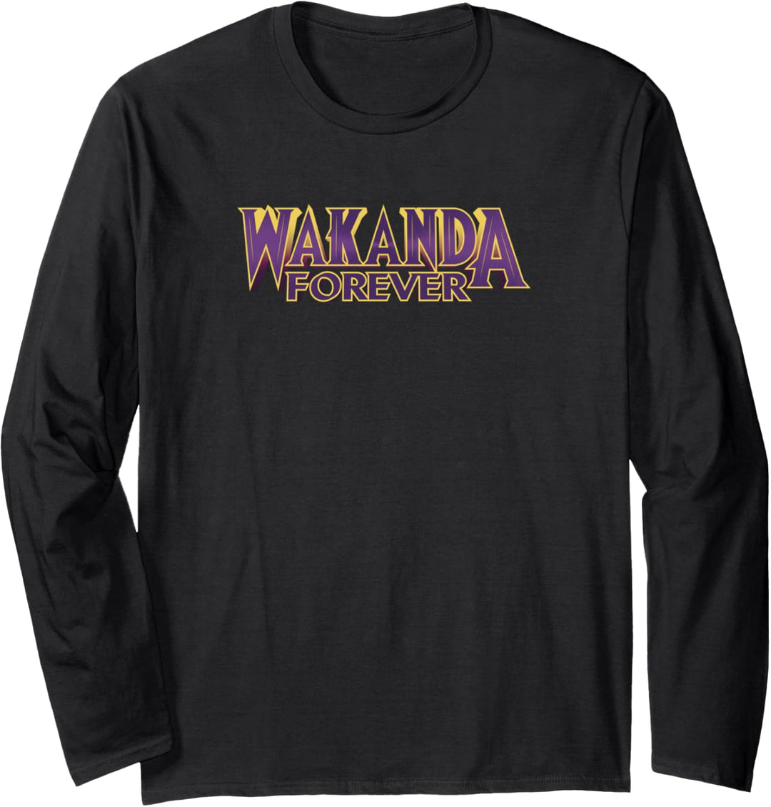 Marvel Black Panther Wakanda Forever Bold Langarmshirt