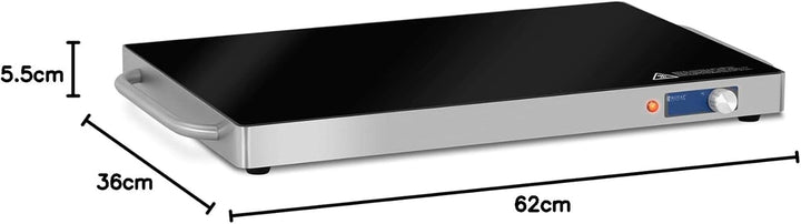 Royal Catering RCIC-230W Warmhalteplatte Edelstahl Wärmeplatte Wärmer Speisenwärmer 240 W 60-105 °C