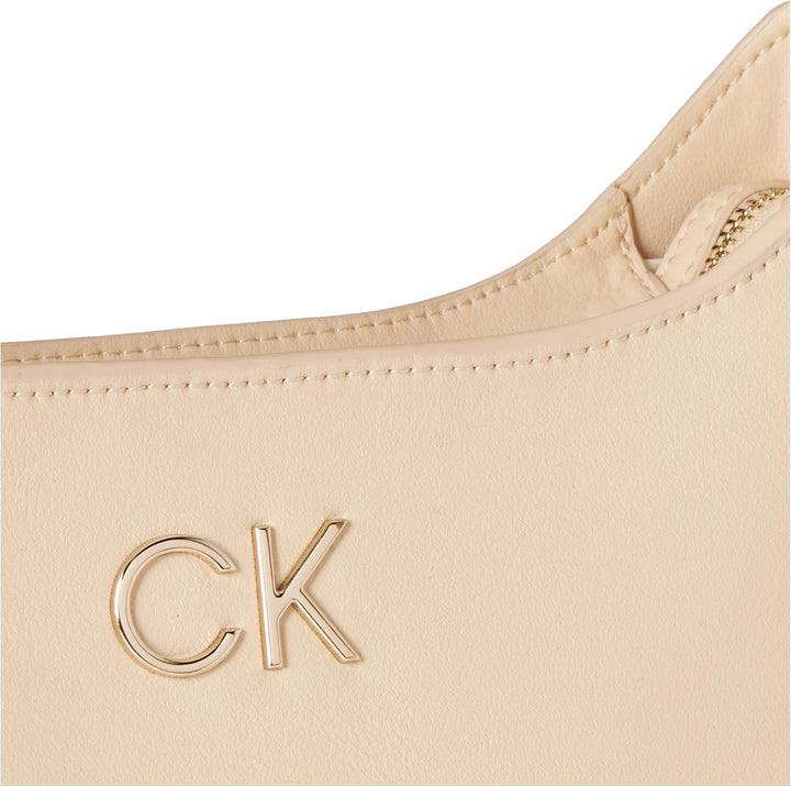 Calvin Klein Damen RE-Lock HOBO Sand, Sand