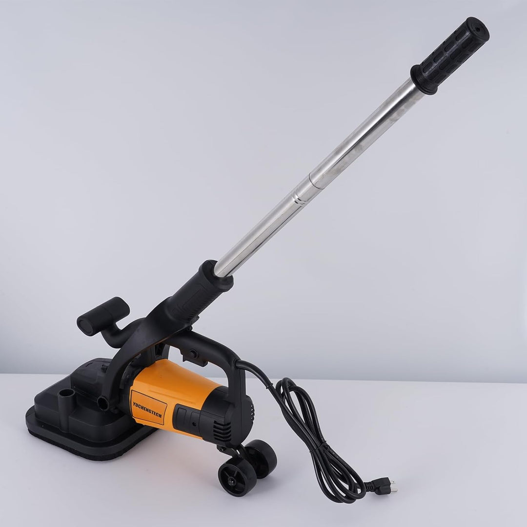 YUCHENGTECH 4-Kopf Betonschleifer 3800W 100 * 4 mm Schleifscheibe für Beton | mit Wasserpumpe Verlän