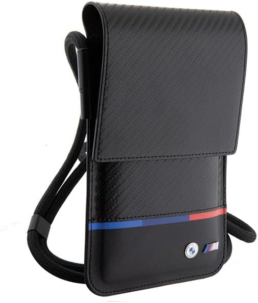 BMW Tasche BMOWBPUCARTCBK Geldbörse Bag Schwarz Carbon Tricolor Line