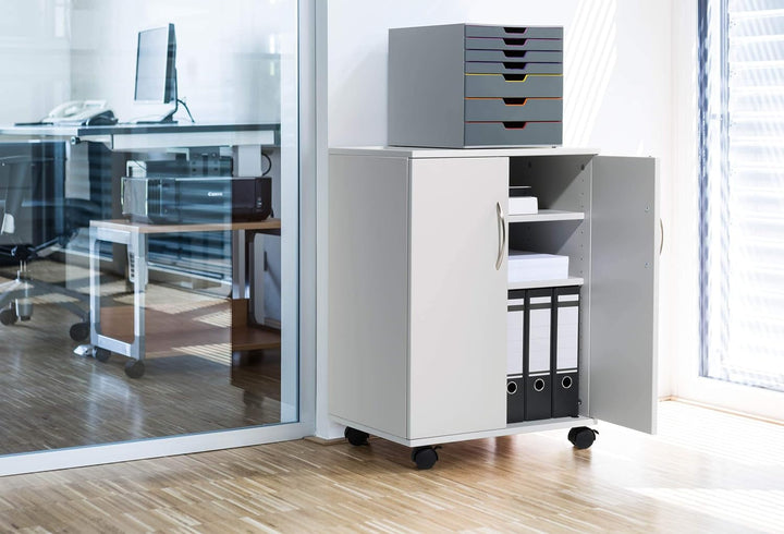 Durable Multifunktionswagen 74/53 geschlossen, weiss, 311502 Geschlossen Weiss, Geschlossen Weiss