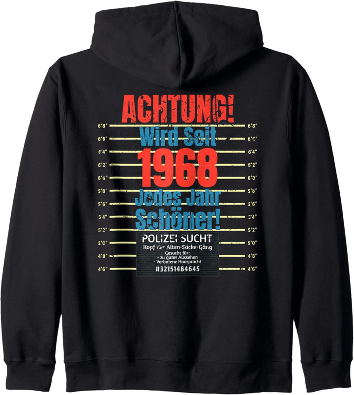 52. Geburtstag 1968 Geschenk zum Geburtstag Opa, Oma, Mama Kapuzenjacke