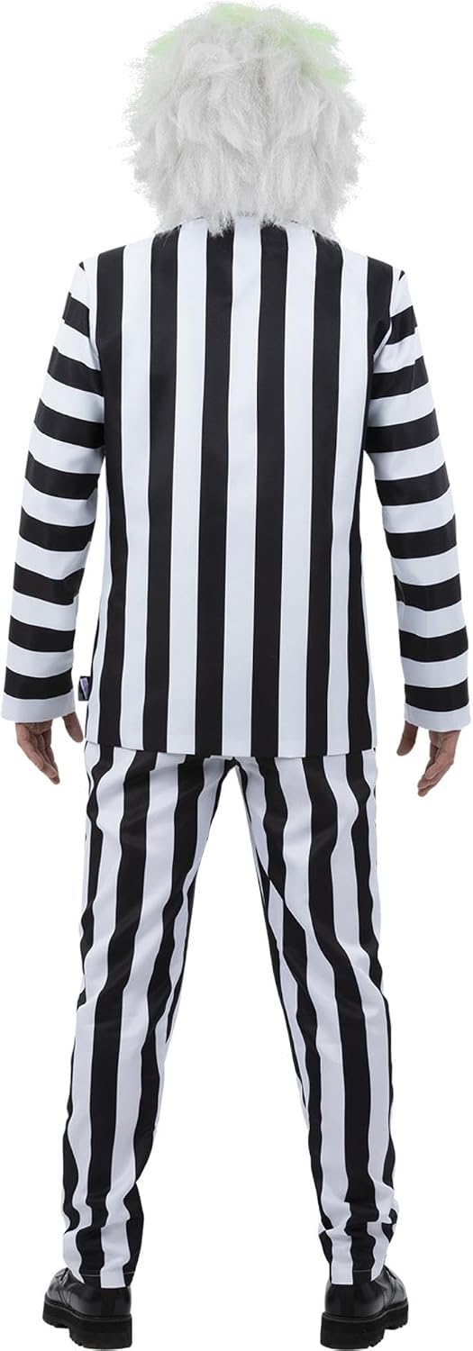 Smiffys Beetlejuice Kinderkostüm mit Jacke Mock Shirt Krawatte und Hose Offiziell lizenzierte Warner