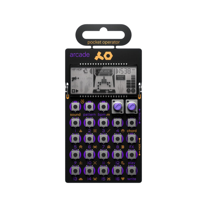 Teenage Engineering PO-20 arcade Synthesizer und Sequencer (Pocket Operator mit 16 Chords, LCD Displ