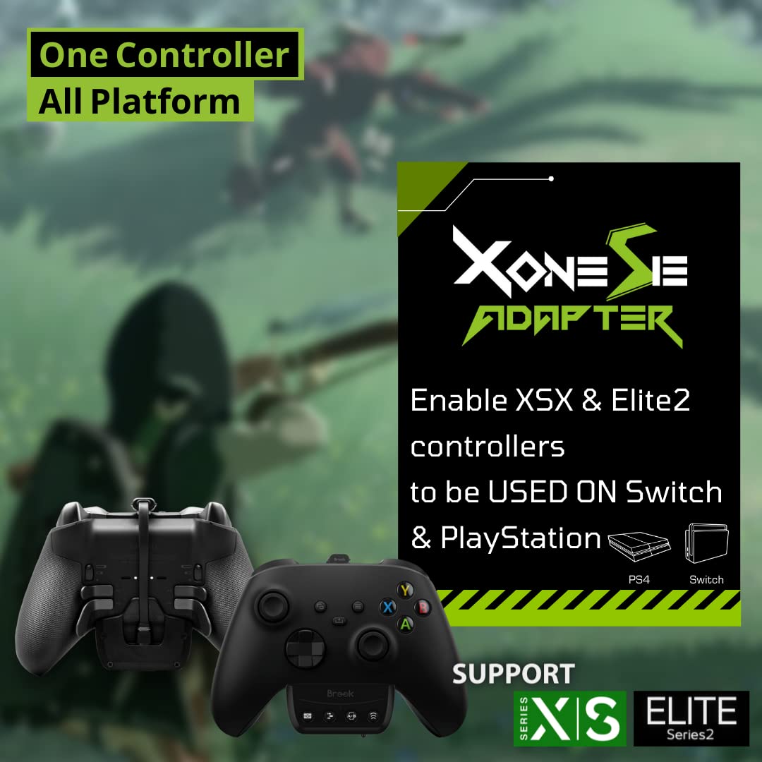 X One SE Adapter für Xbox Elite V2 Controller zum spielen auf PS4, 5, Switch & PC inkl. Turbo