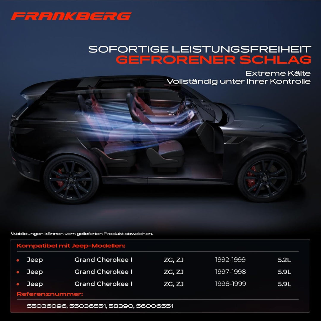 Frankberg Klimakompressor Klimaanlage Kompatibel mit Grand Cherokee I ZG ZJ 5.2L 5.9L Benzin 1992-19