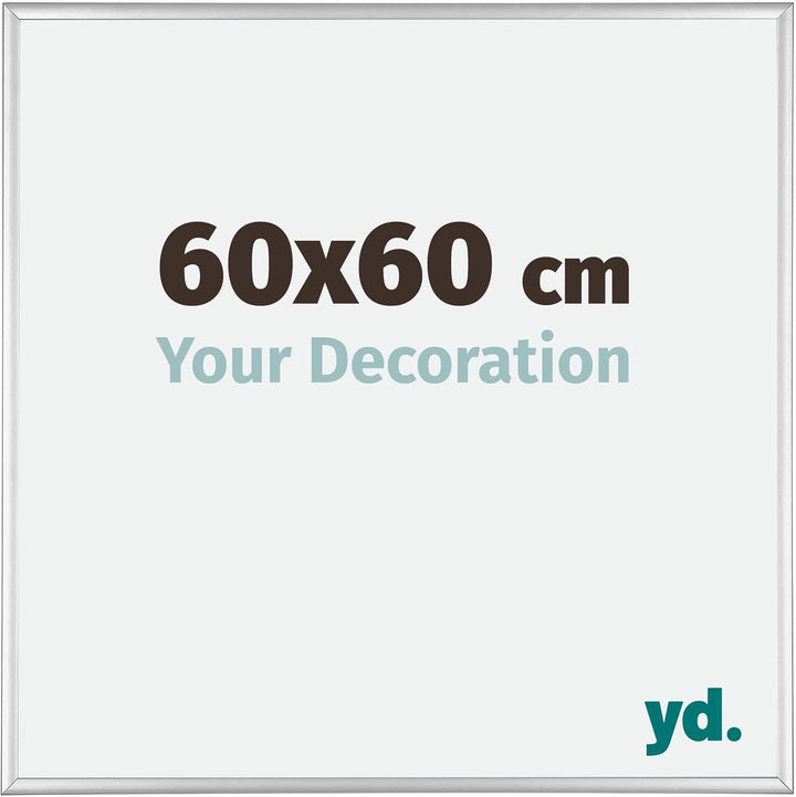 yd. Your Decoration - Bilderrahmen 60x60 cm - Bilderrahmen aus Aluminium mit Acrylglas - Antireflex