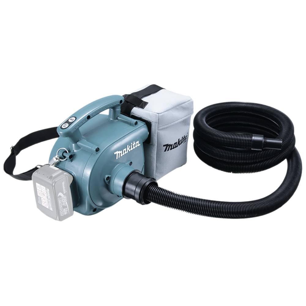 Makita DVC350Z Akku-Staubsauger 18 V (ohne Akku, ohne Ladegerät), Schwarz, Blau, Grau Single, Single