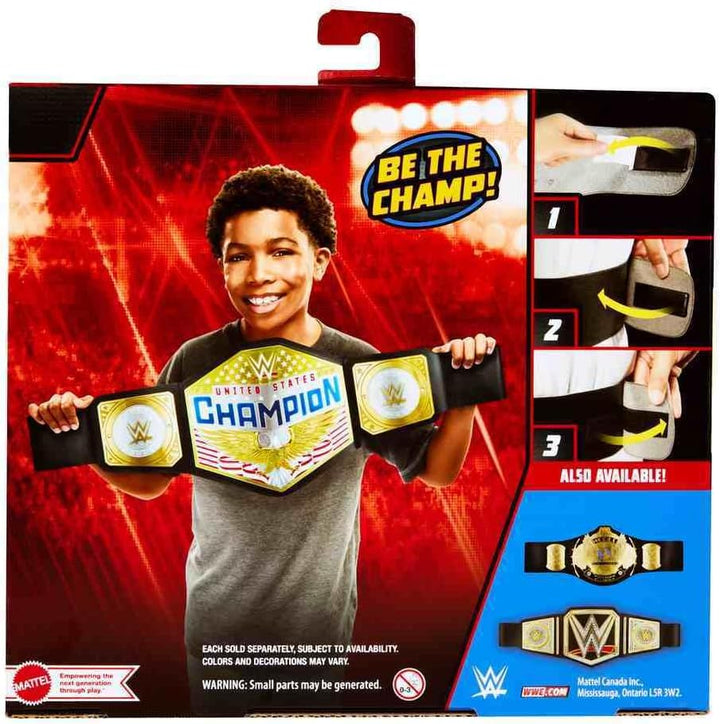 Mattel WWE United States US Championship Rollenspiel Kinder Titelgürtel, authentisches Styling mit v