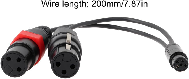Mini-XLR 5Pin TA5F auf 2X XLR 3Pin Adapterkabel Kompatibel mit Presonus HP2 Kopfhörerverstärker