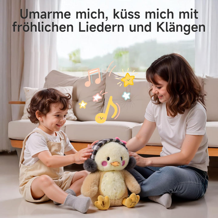 TUMAMA KIDS Sprechende Singende Elefanten und Küken Spielzeug Kinder, Interaktives Kopie Plüschtier