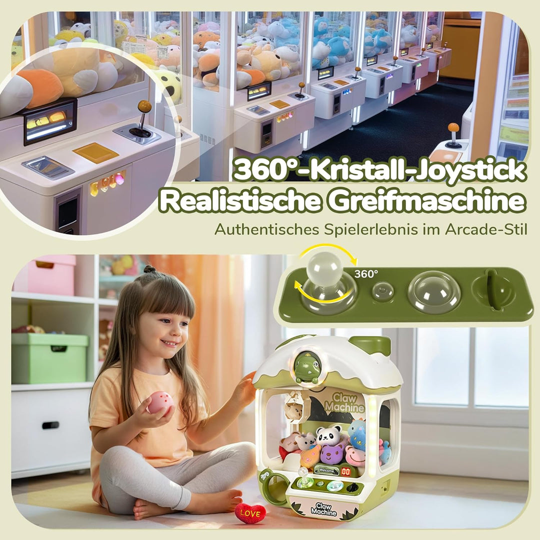 cossy Greifautomat, Greifautomat Kinder mit Licht und Musik, Süsser Dinosaurier Candy Grabber mit 24