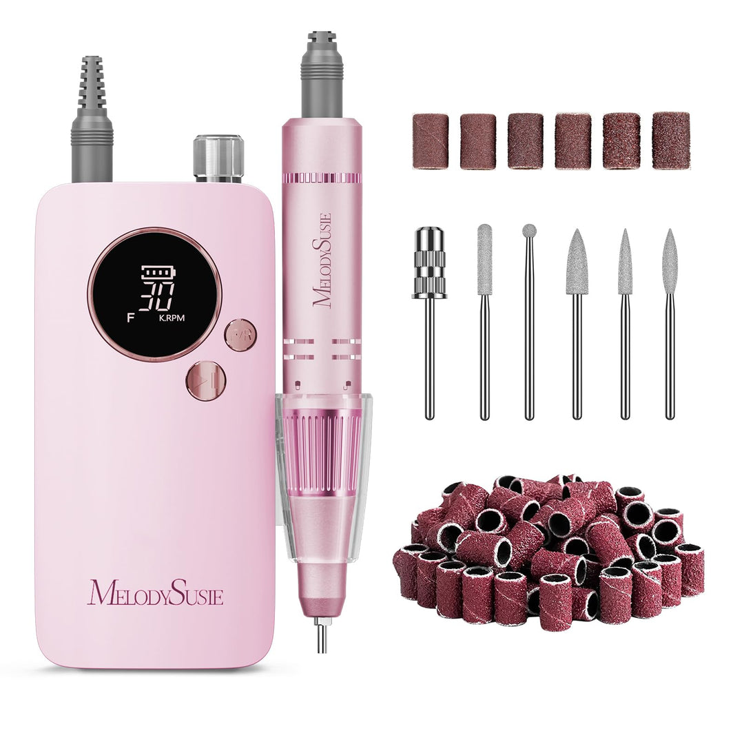 MelodySusie Tragbarer Nagelfräser 30000 RPM, SC320F Professionelle Kabellose Elektrische Nagelfeile