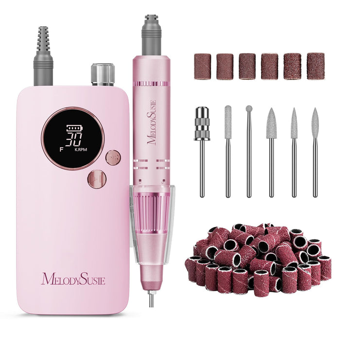 MelodySusie Tragbarer Nagelfräser 30000 RPM, SC320F Professionelle Kabellose Elektrische Nagelfeile