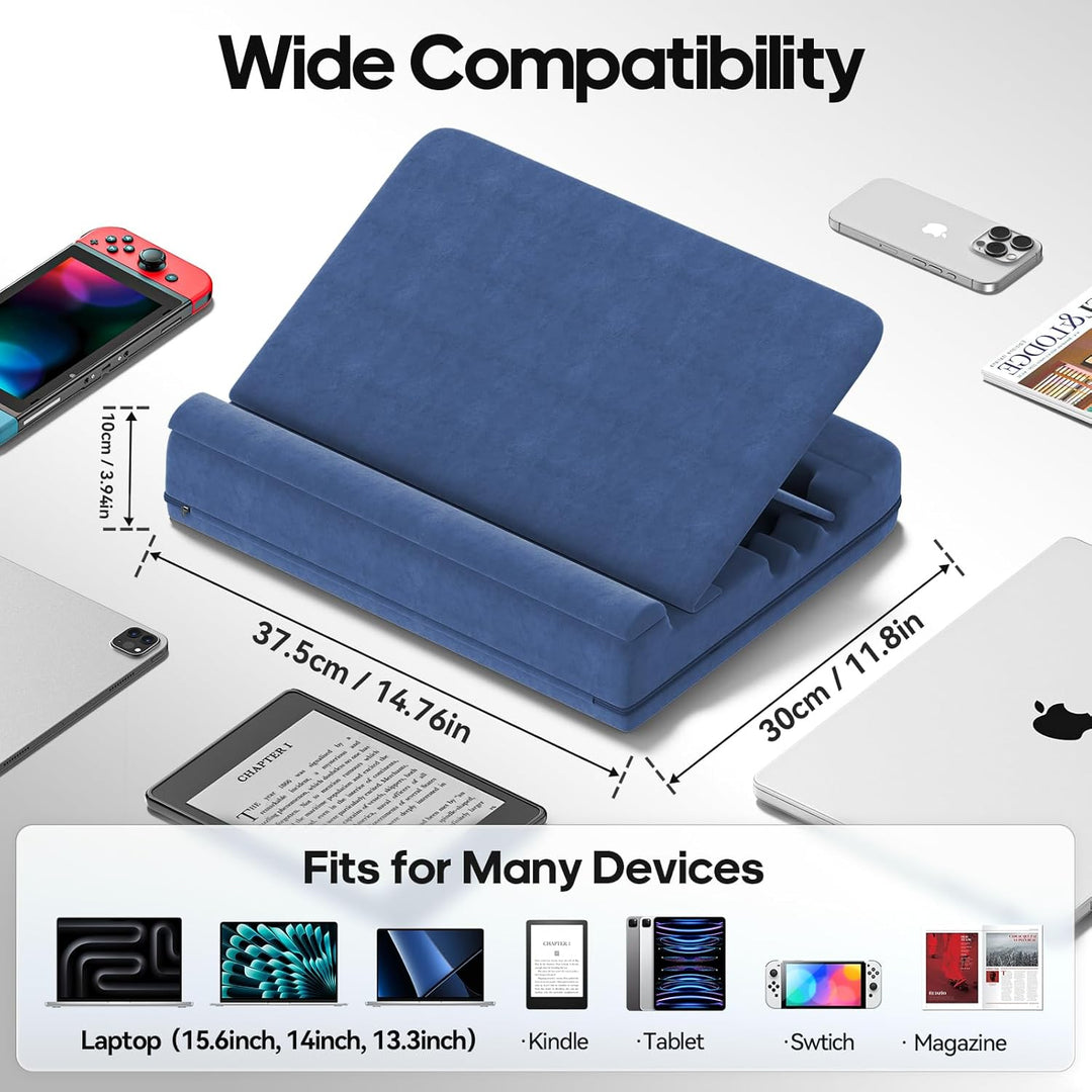 Laptop Kissen für Knietablett, Tablett Kissen Ständer, Laptoptisch Schoss fürs Bett/Sofa, Verstellba