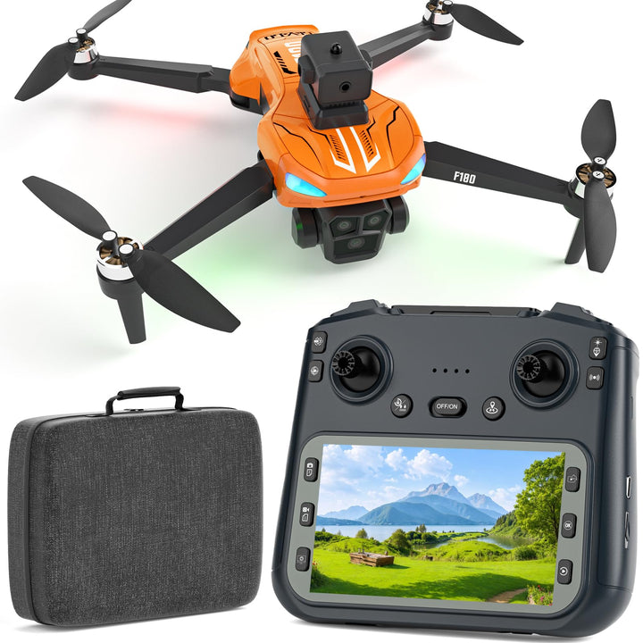 GPS Drohne Mit 4K-Kamera Für Erwachsene, 4,5-Zoll-Fernbedienungsdisplay, Automatische Hindernisverme